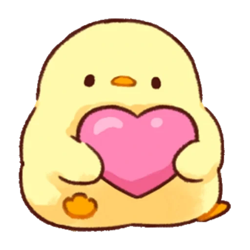 Soft and Cute Chicks (Love) (1 sticker pack cover