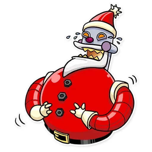 Robot Santa Claus sticker pack cover