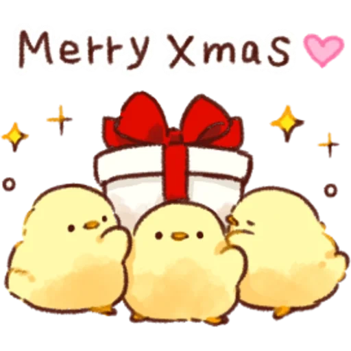 Soft and Cute Chicks Winter-1 sticker pack cover