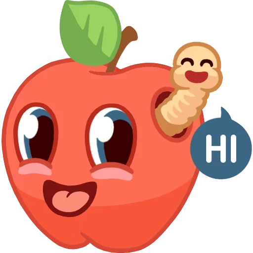 Fruity emoji (1/2) sticker pack cover