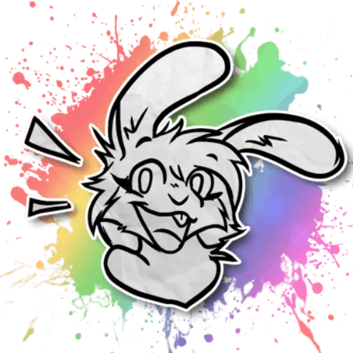 Furry Bunny (1/2) sticker pack cover
