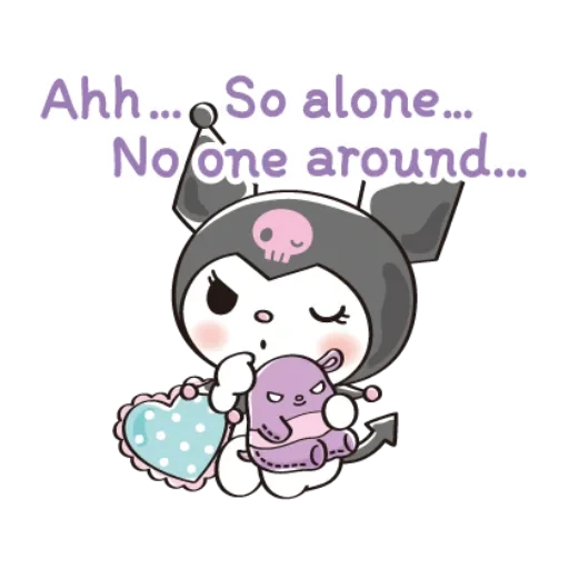 Cute Kuromi (2/2) sticker pack cover