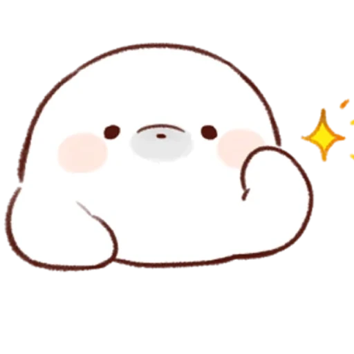 Soft and cute seal (1/2) sticker pack cover