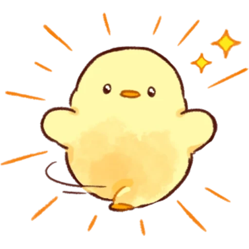 Soft and Cute Chicks (Love) (2 sticker pack cover