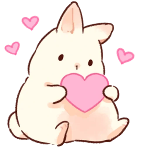 Soft and cute rabbits (2/2) sticker pack cover